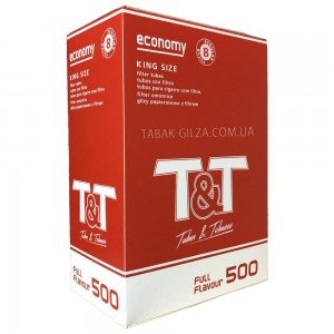 BISTA T&T - классические гильзы для табака, 500 штук
